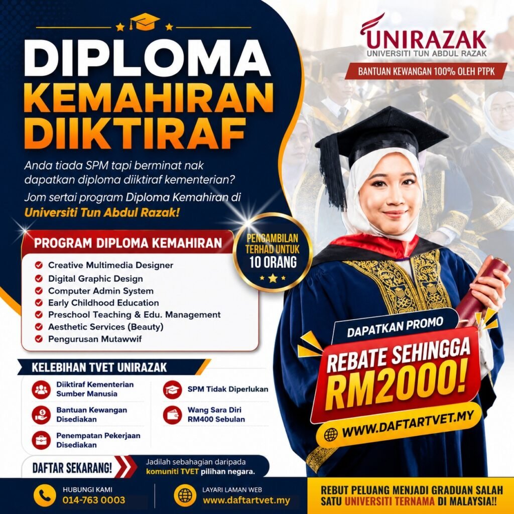 diploma kemahiran tvet unirazak