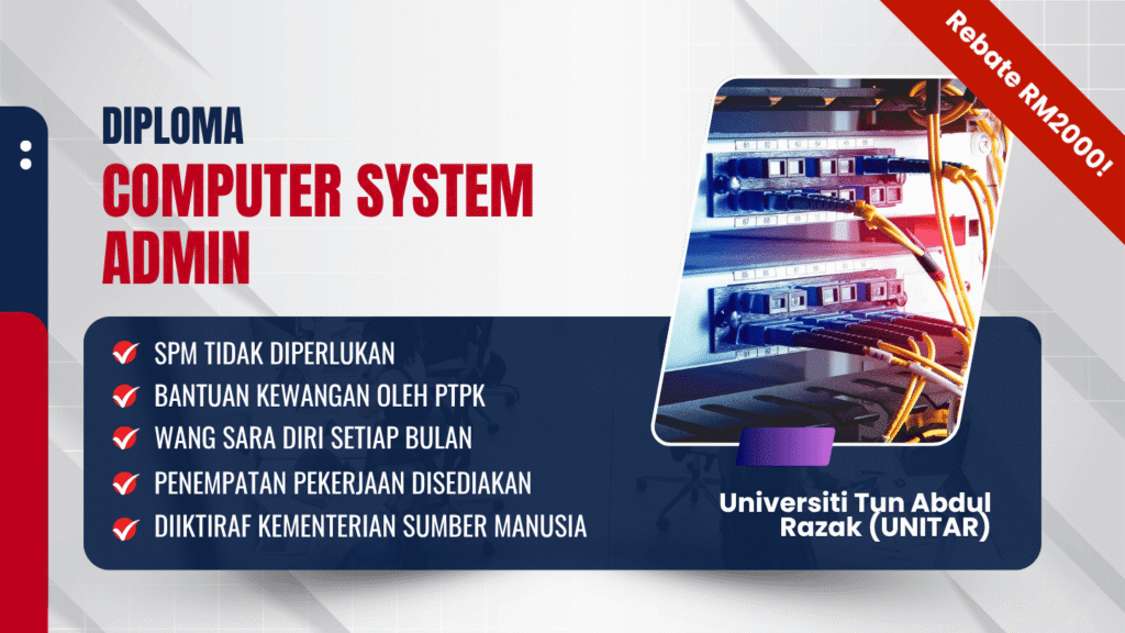 diploma kemahiran tvet computer system admin