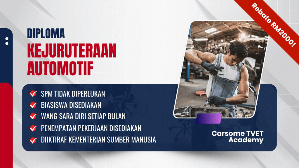 diploma kemahiran tvet kejuruteraan automotif