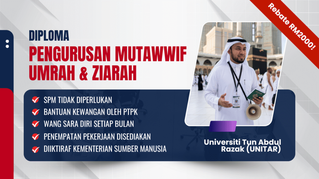 diploma kemahiran tvet pengurusan mutawwif umrah ziarah